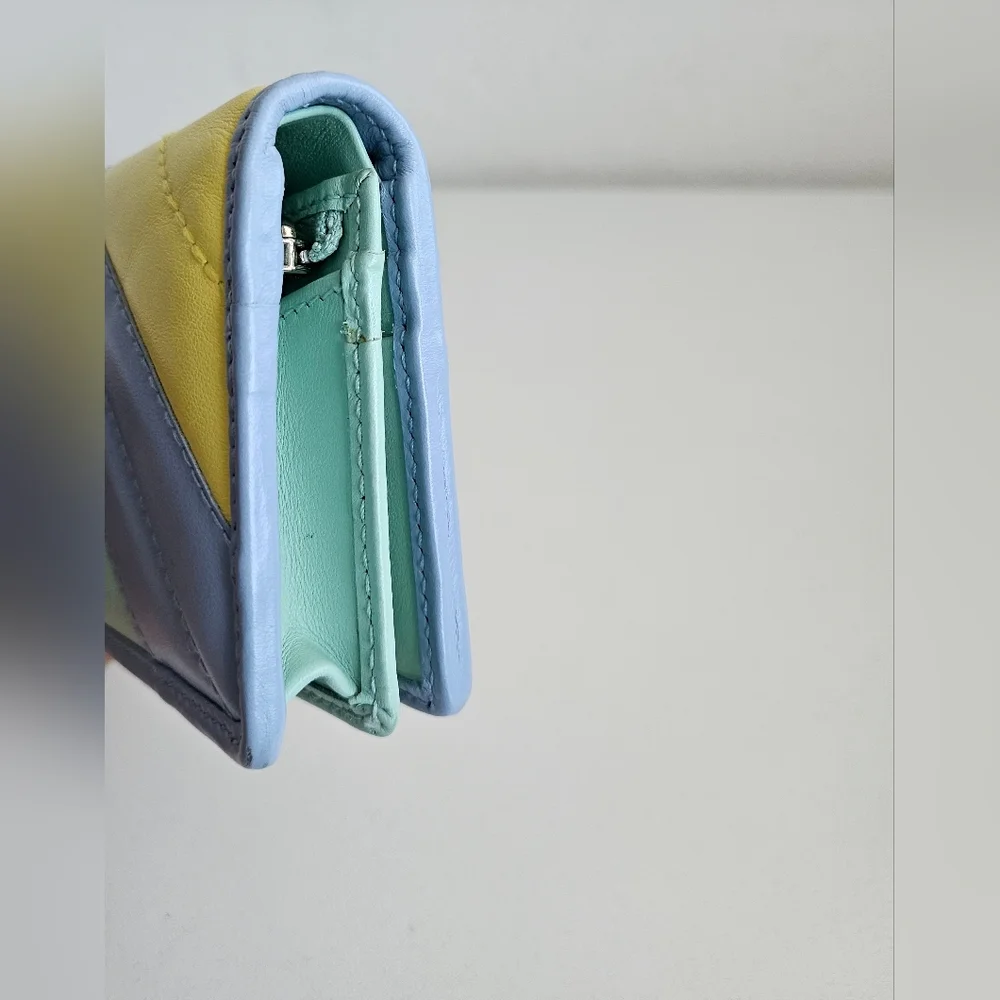 Gucci Multicolor Pastel GG Marmont Compact Wallet